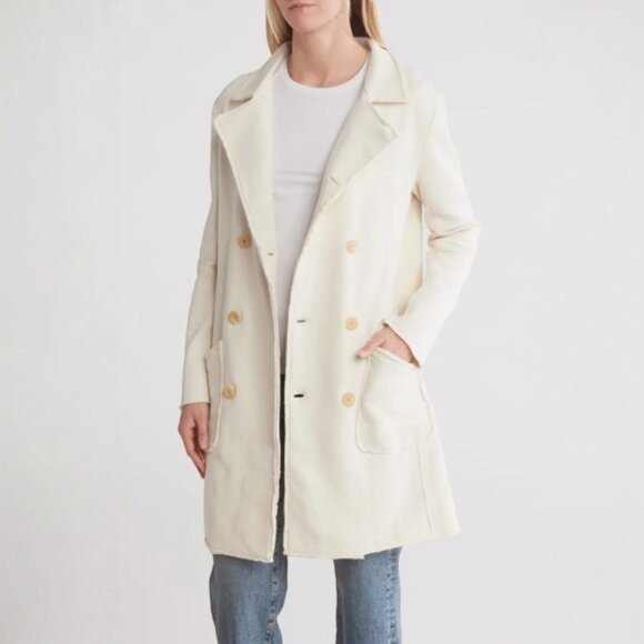 Frank & Eileen Jackets & Blazers - Frank & Eileen Belfast Trench Vintage White, Triple Fleece NWT Size Medium
